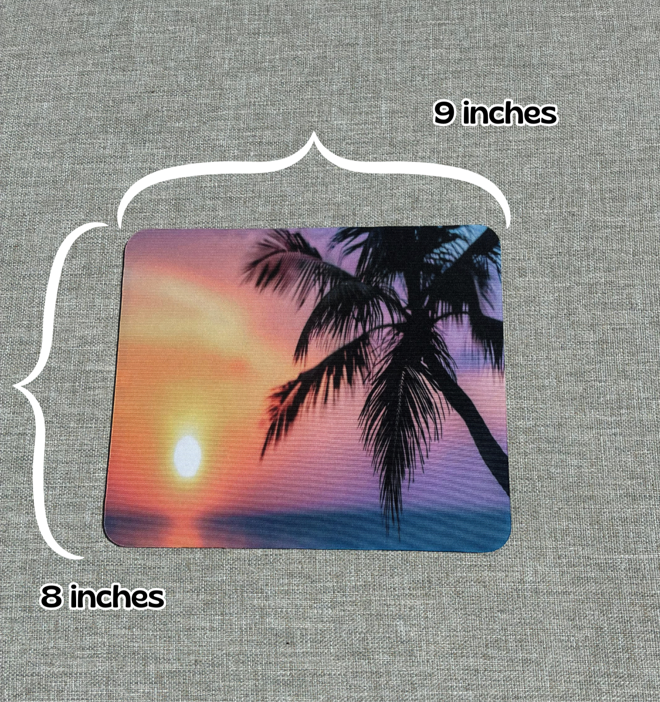 Palm tree mouse pad