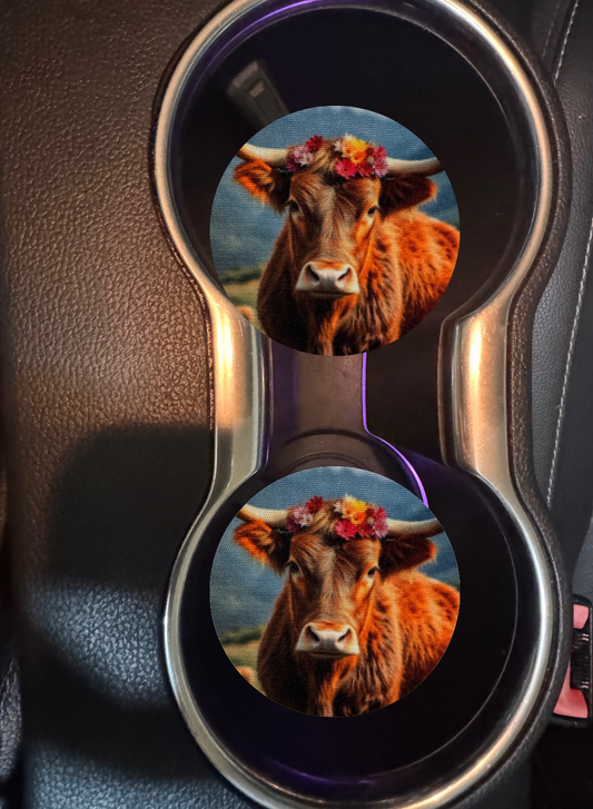 Car coaster auto coaster drink coaster Mustang 