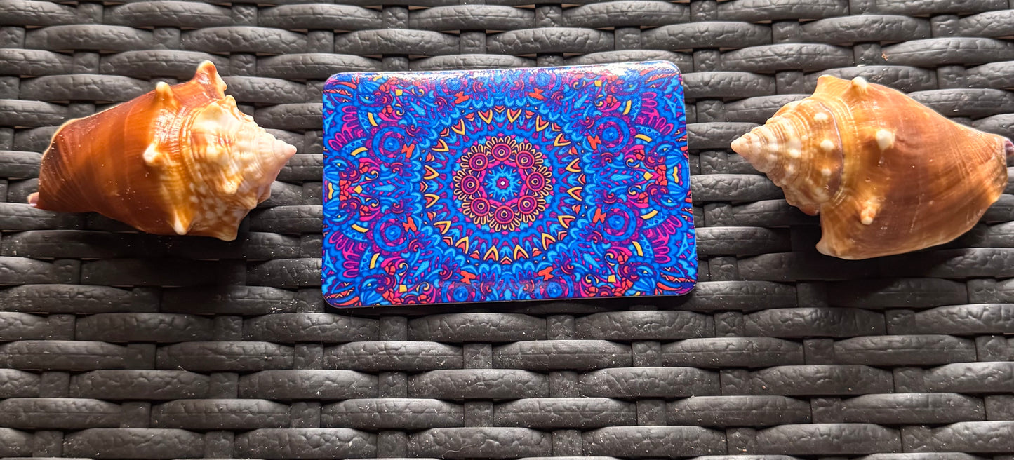 Blue Mandala Refrigerator Magnet