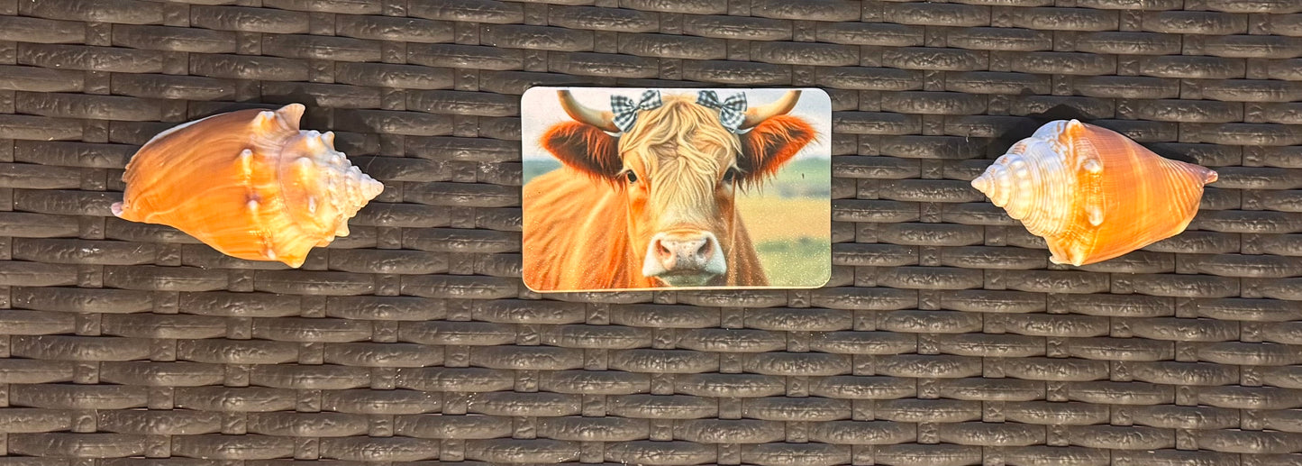 Flower Cow Magnet