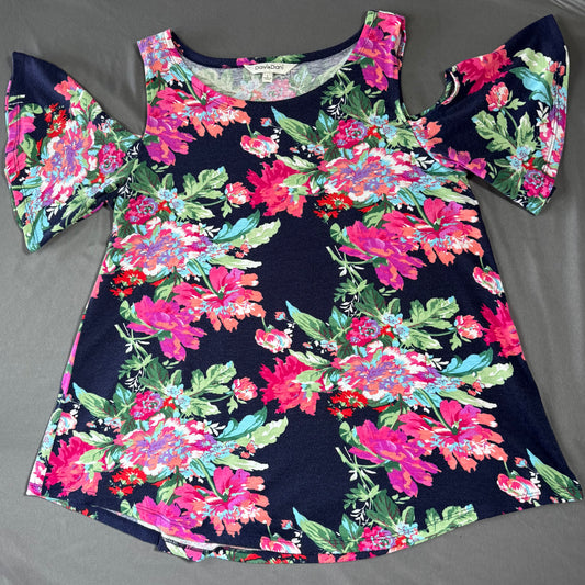 Davi & Dani Women's Cold Shoulder Shirt
