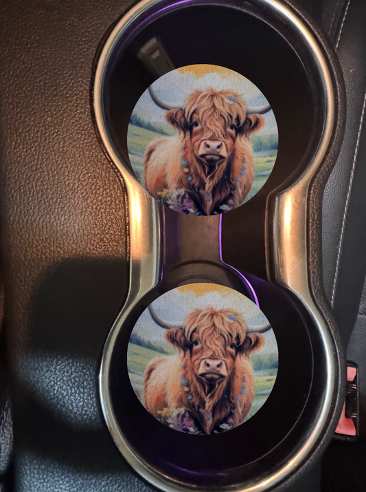 Car coaster auto coaster drink coaster Mustang 