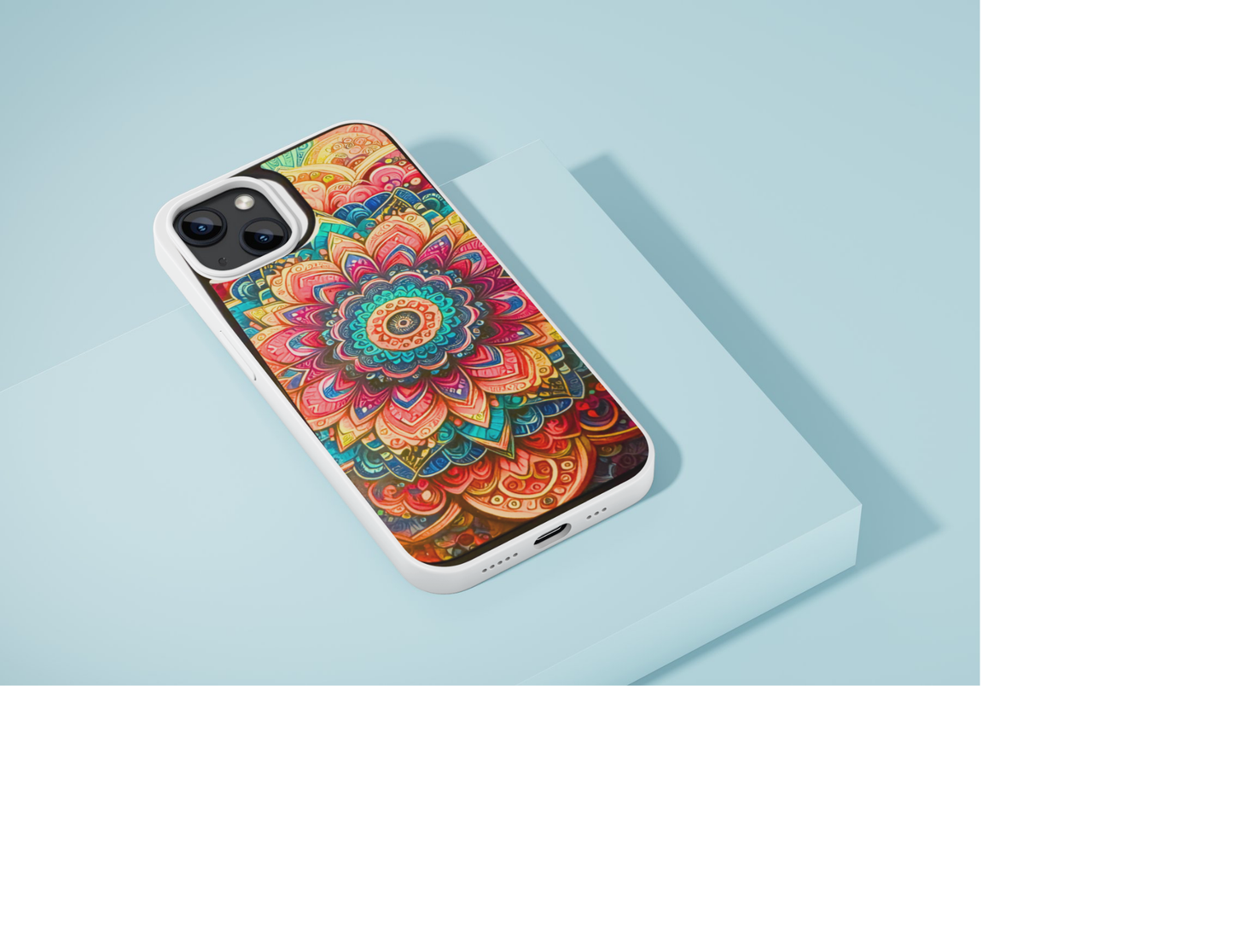 Floral Mandala iPhone 13, 14, 15 Compatible Phone Case