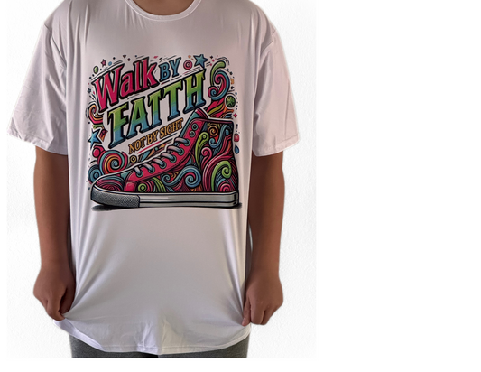 Walk By Faith Soft Cotton Feel Unisex T-shirt