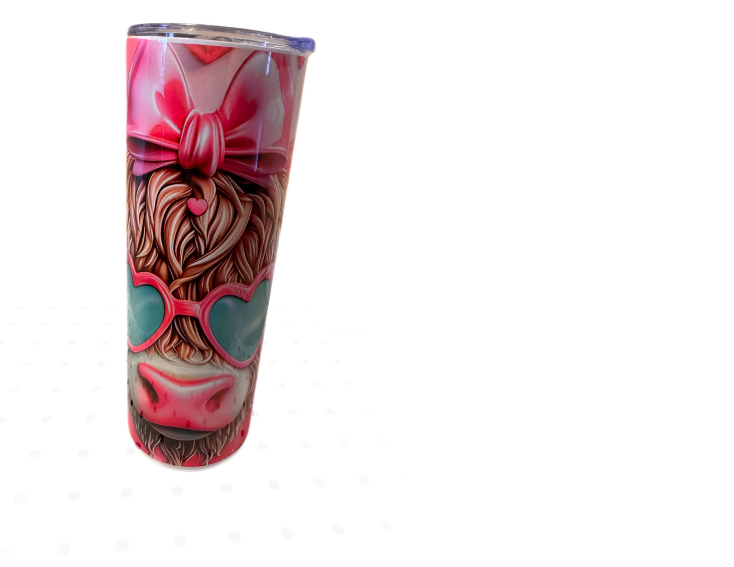 Pink Cow Stainless Steel Tumbler